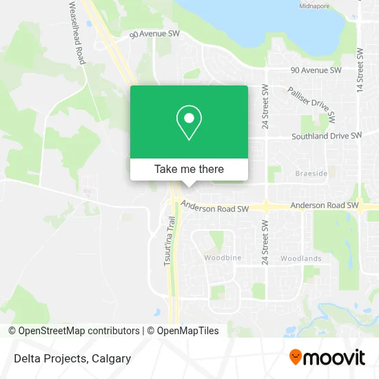 Delta Projects map