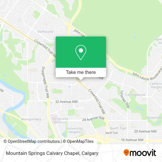 Mountain Springs Calvary Chapel map