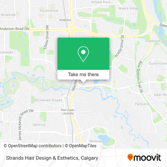 Strands Hair Design & Esthetics map