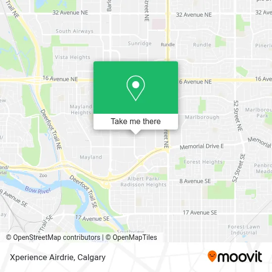 Xperience Airdrie map