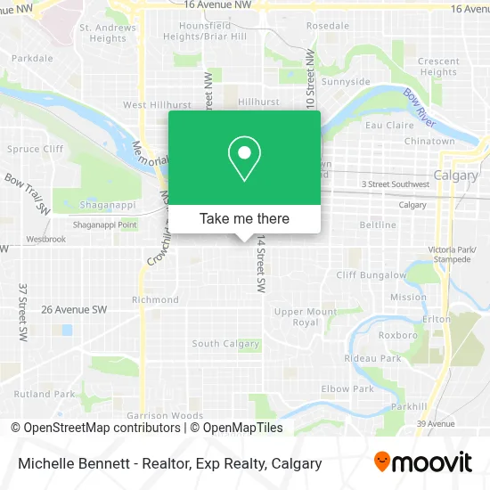Michelle Bennett - Realtor, Exp Realty map