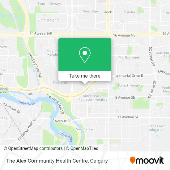 The Alex Community Health Centre map