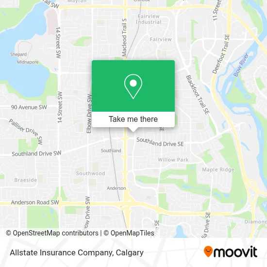 Allstate Insurance Company map