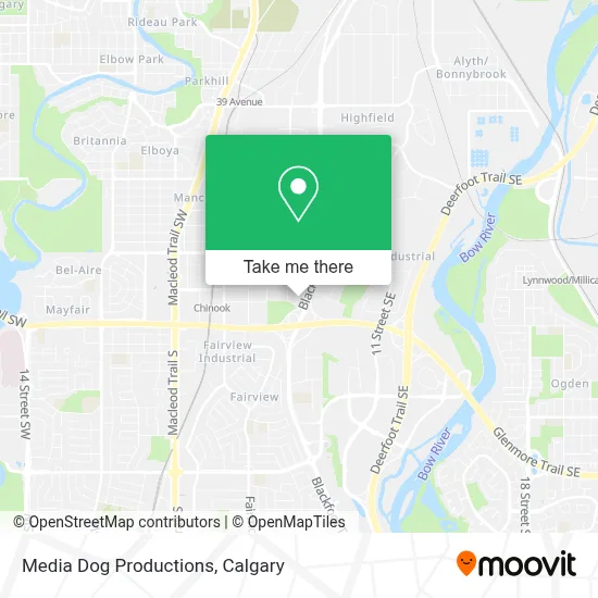 Media Dog Productions map