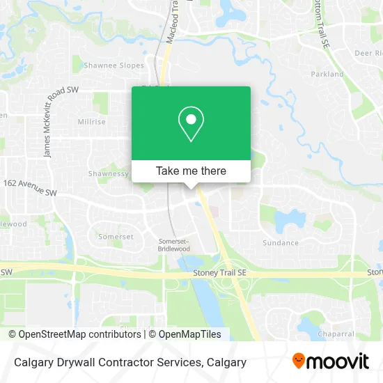 Calgary Drywall Contractor Services map