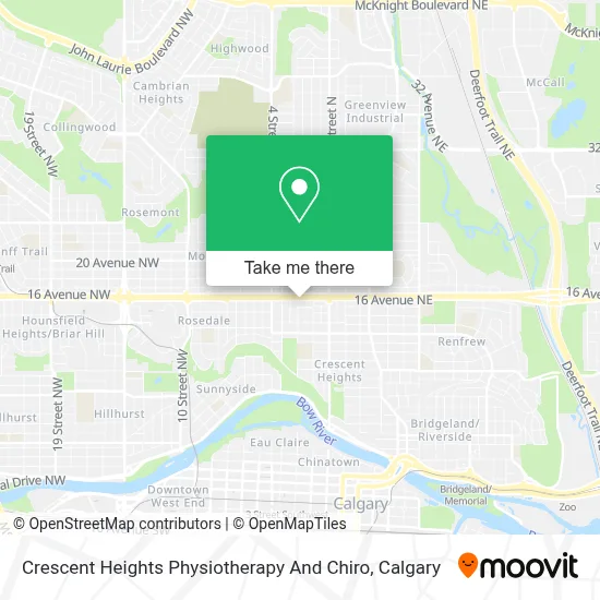 Crescent Heights Physiotherapy And Chiro map