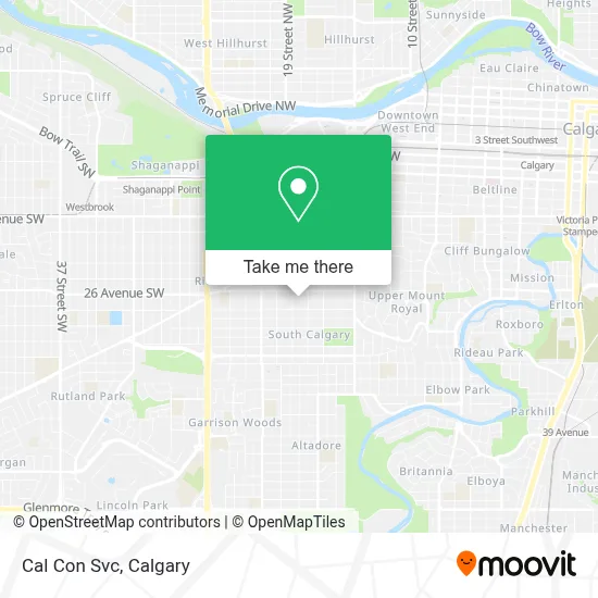 Cal Con Svc map