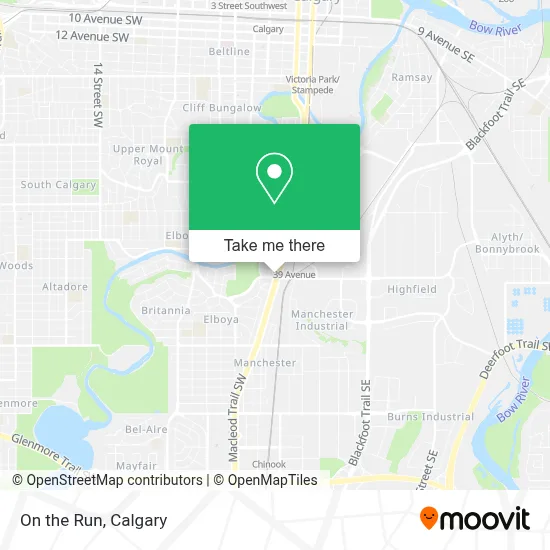 On the Run map