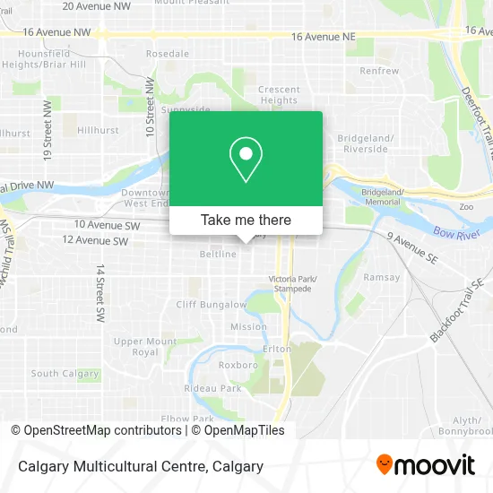 Calgary Multicultural Centre map