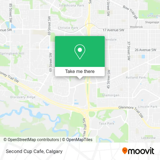 Second Cup Cafe map