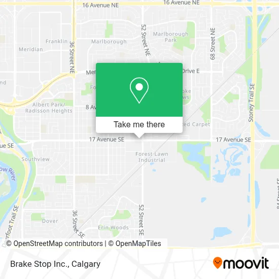 Brake Stop Inc. map