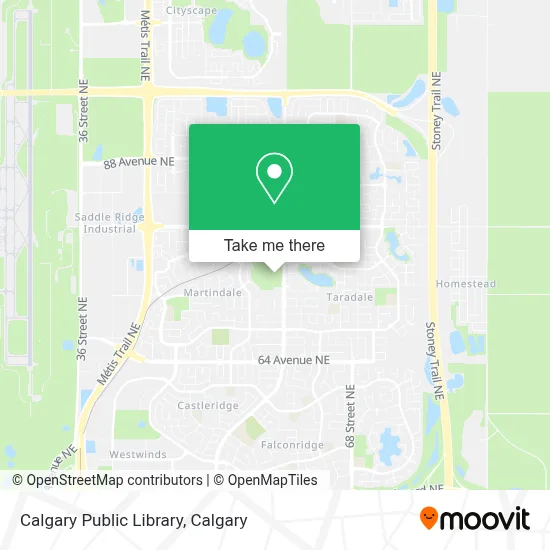 Calgary Public Library map