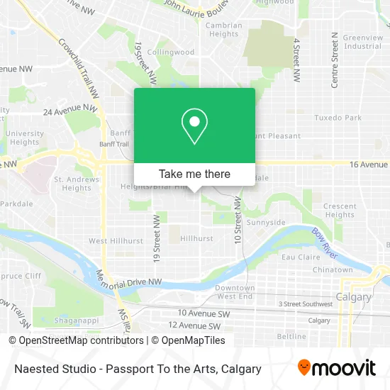 Naested Studio - Passport To the Arts map
