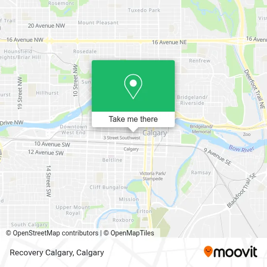 Recovery Calgary map