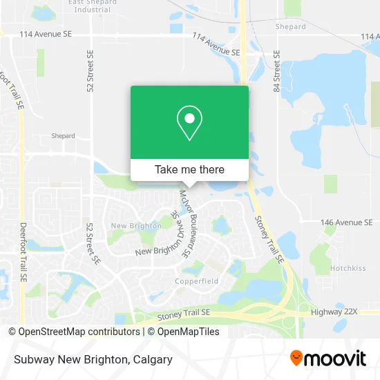 Subway New Brighton map