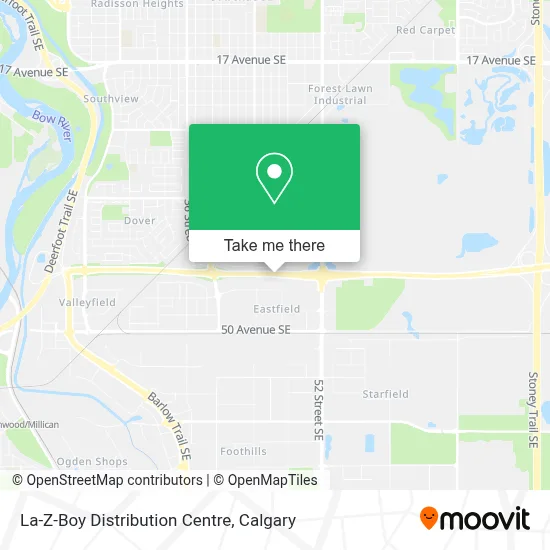 La-Z-Boy Distribution Centre map