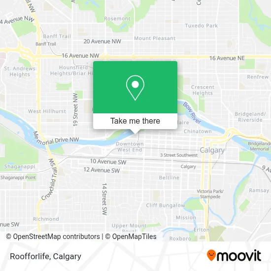 Roofforlife map