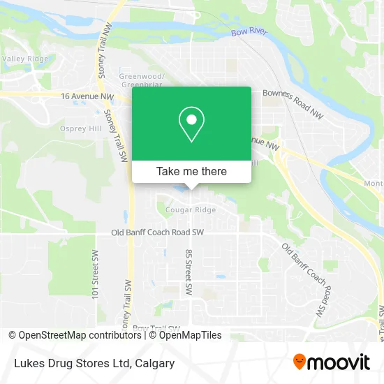 Lukes Drug Stores Ltd map