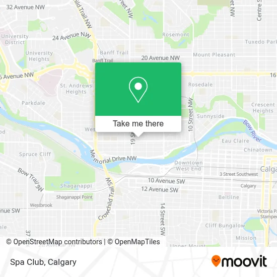 Spa Club map