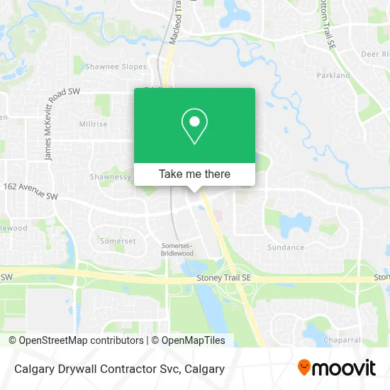 Calgary Drywall Contractor Svc map