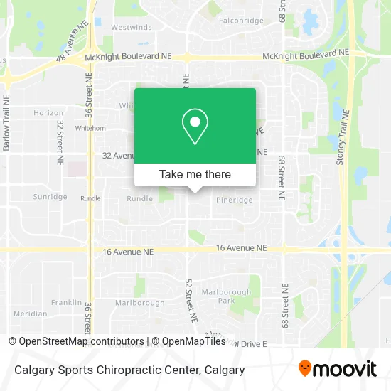 Calgary Sports Chiropractic Center map