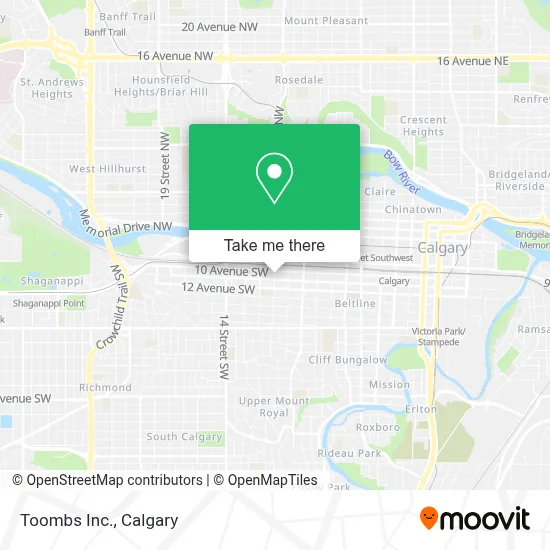 Toombs Inc. map