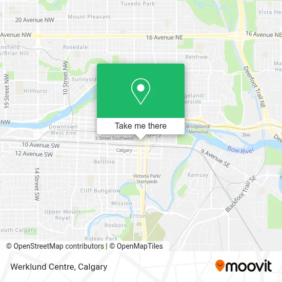Werklund Centre map