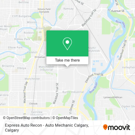 Express Auto Recon - Auto Mechanic Calgary map