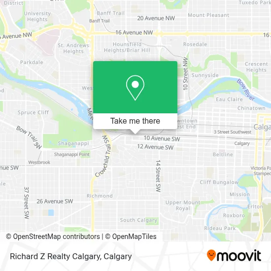 Richard Z Realty Calgary map