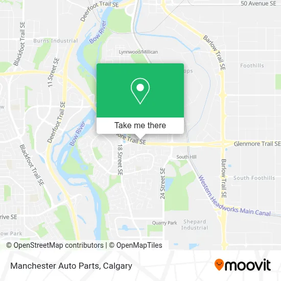 Manchester Auto Parts map