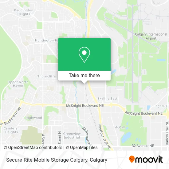 Secure-Rite Mobile Storage Calgary map