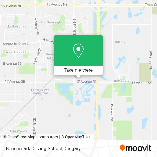 Benchmark Driving School map