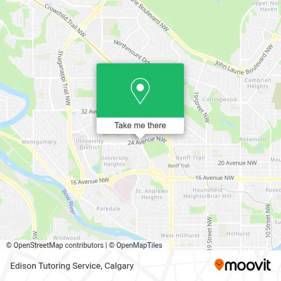 Edison Tutoring Service map