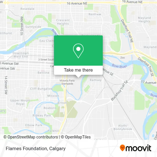 Flames Foundation map
