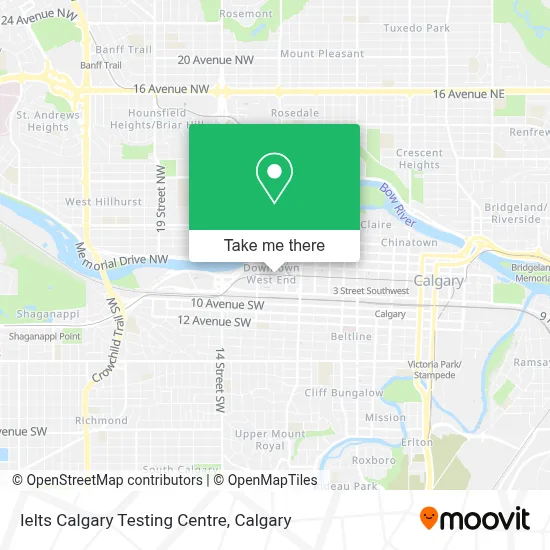 Ielts Calgary Testing Centre map
