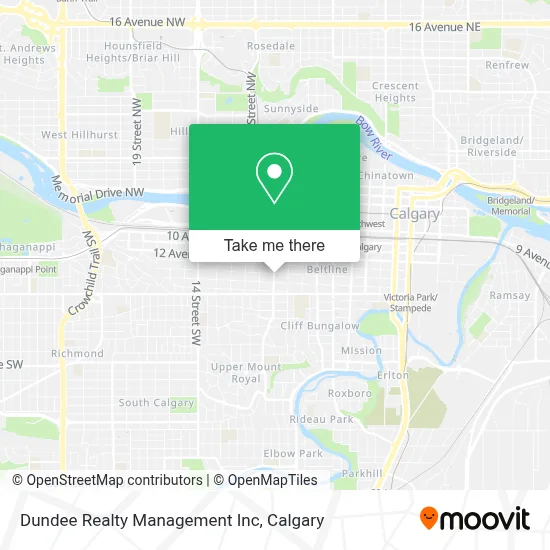 Dundee Realty Management Inc map