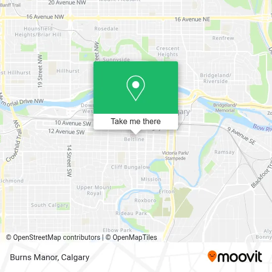Burns Manor map