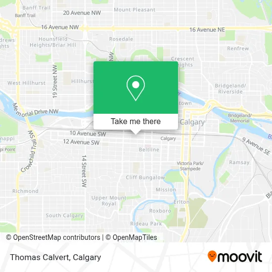 Thomas Calvert map