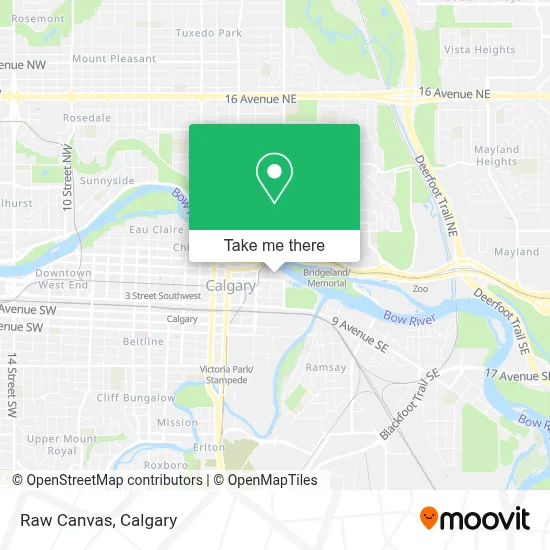 Raw Canvas map