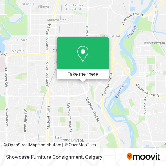 Showcase Furniture Consignment map