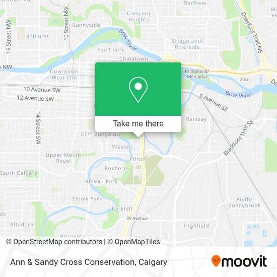 Ann & Sandy Cross Conservation map