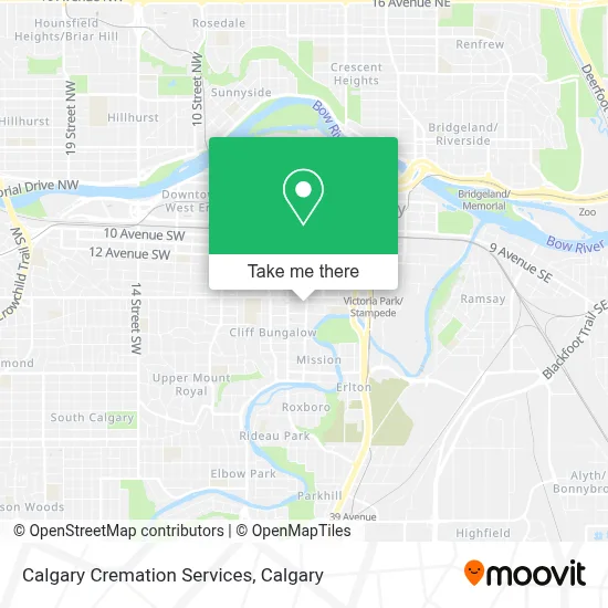 Calgary Cremation Services map