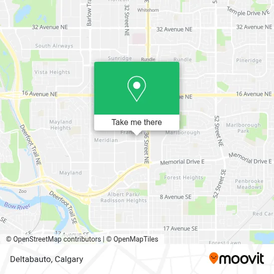 Deltabauto map