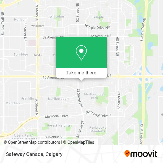 Safeway Canada map
