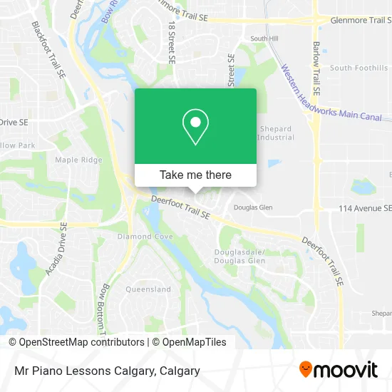 Mr Piano Lessons Calgary map