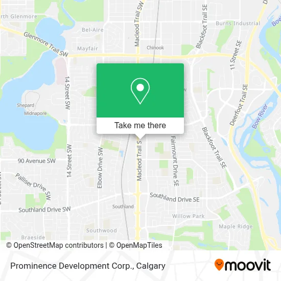Prominence Development Corp. map