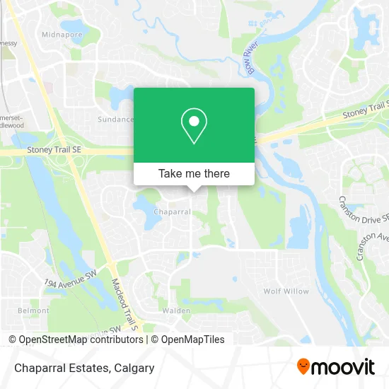 Chaparral Estates map