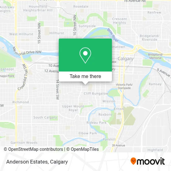 Anderson Estates map