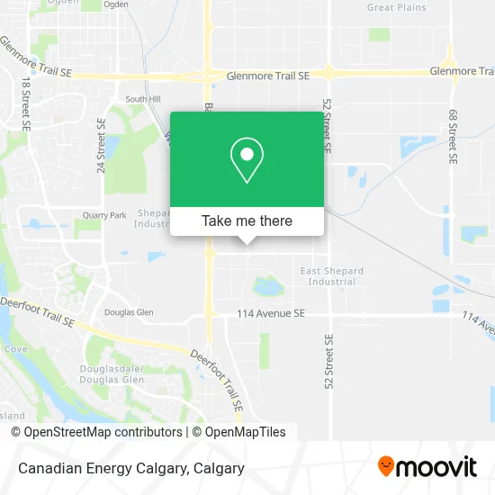 Canadian Energy Calgary map