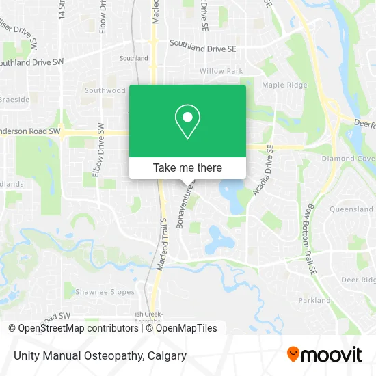 Unity Manual Osteopathy map